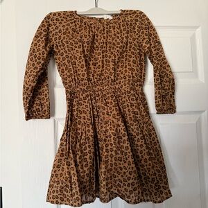 Crewcuts Brown Leopard Print Kids Dress